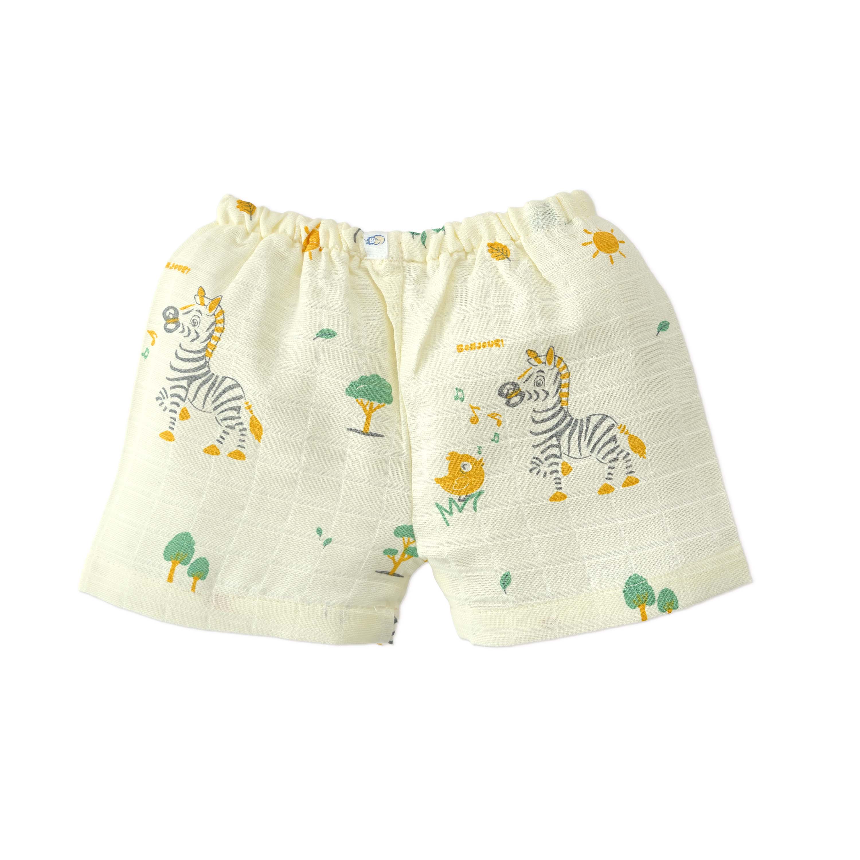 Muslin Cotton Sleeveless Top & Shorts for Babies & Toddlers (Newborn–5 Years) - Zebra Tales