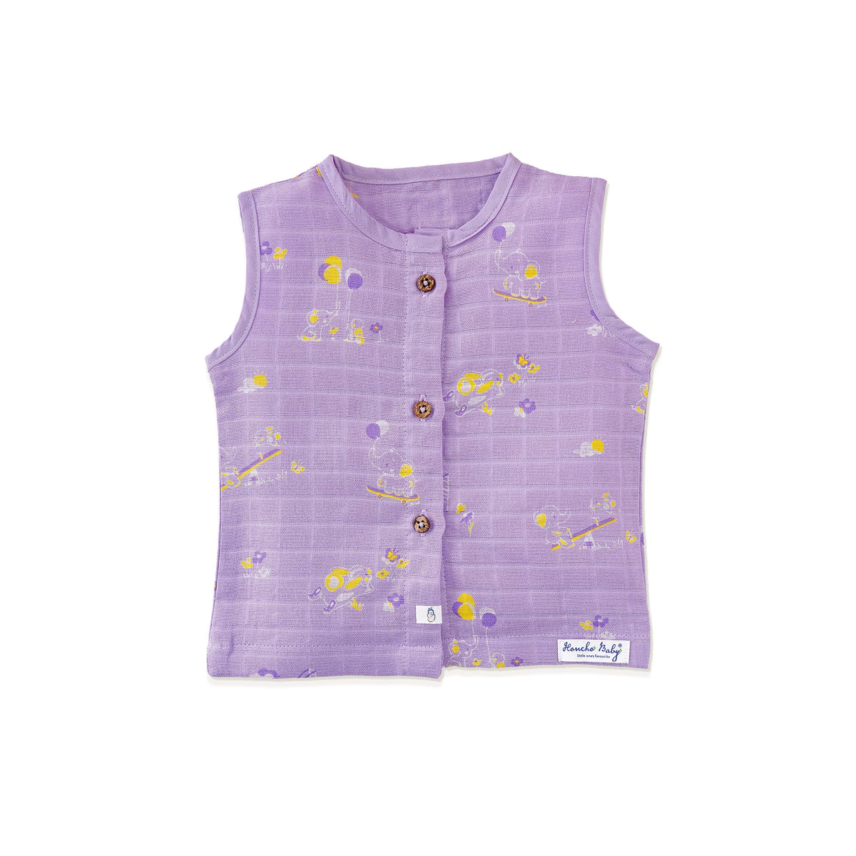 Muslin Cotton Sleeveless Top & Shorts for Babies & Toddlers (Newborn–5 Years) - Bunny & Bumbles