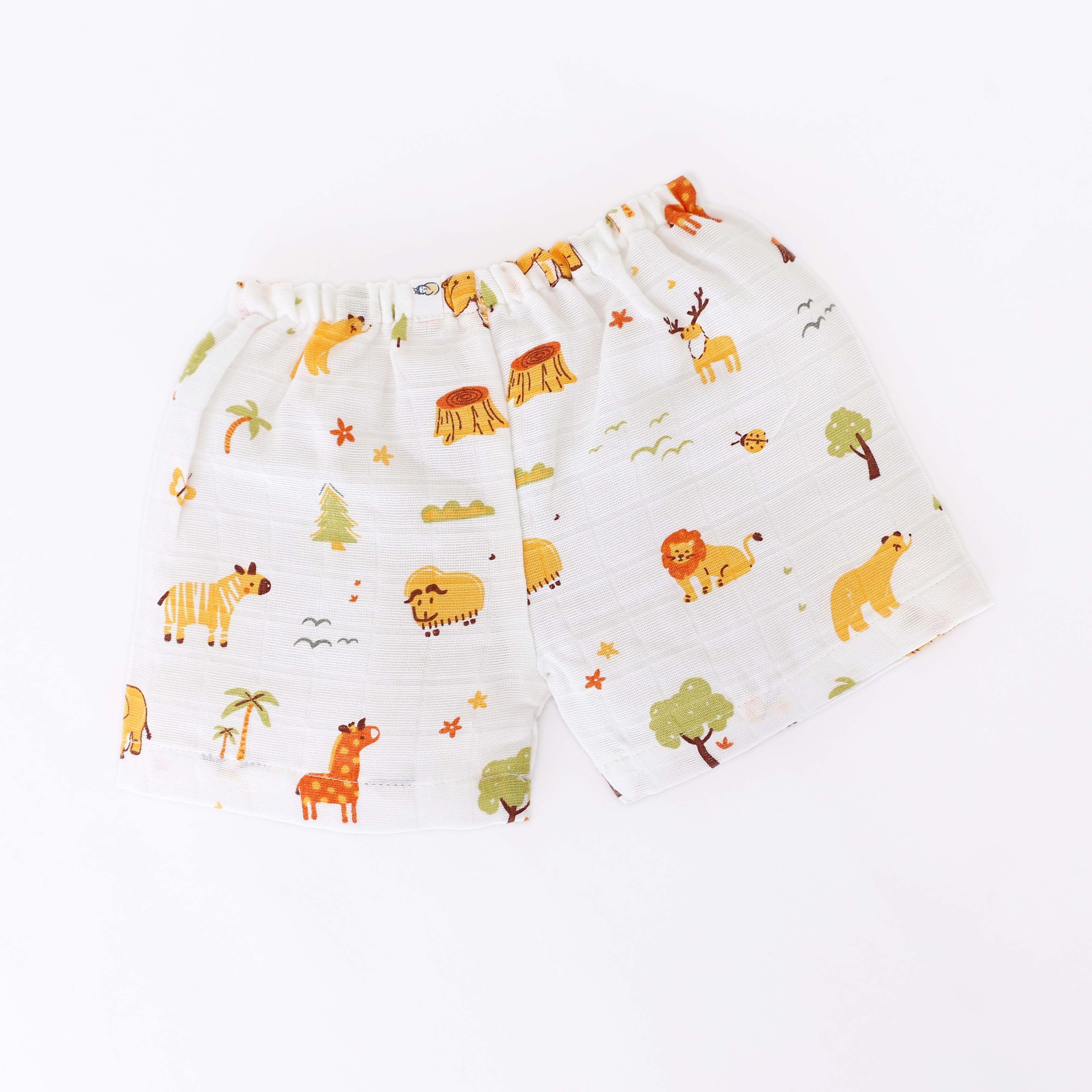 Tiny Jungle Adventures - Muslin Unisex Sleeveless top & Shorts (0 - 4years) NEW