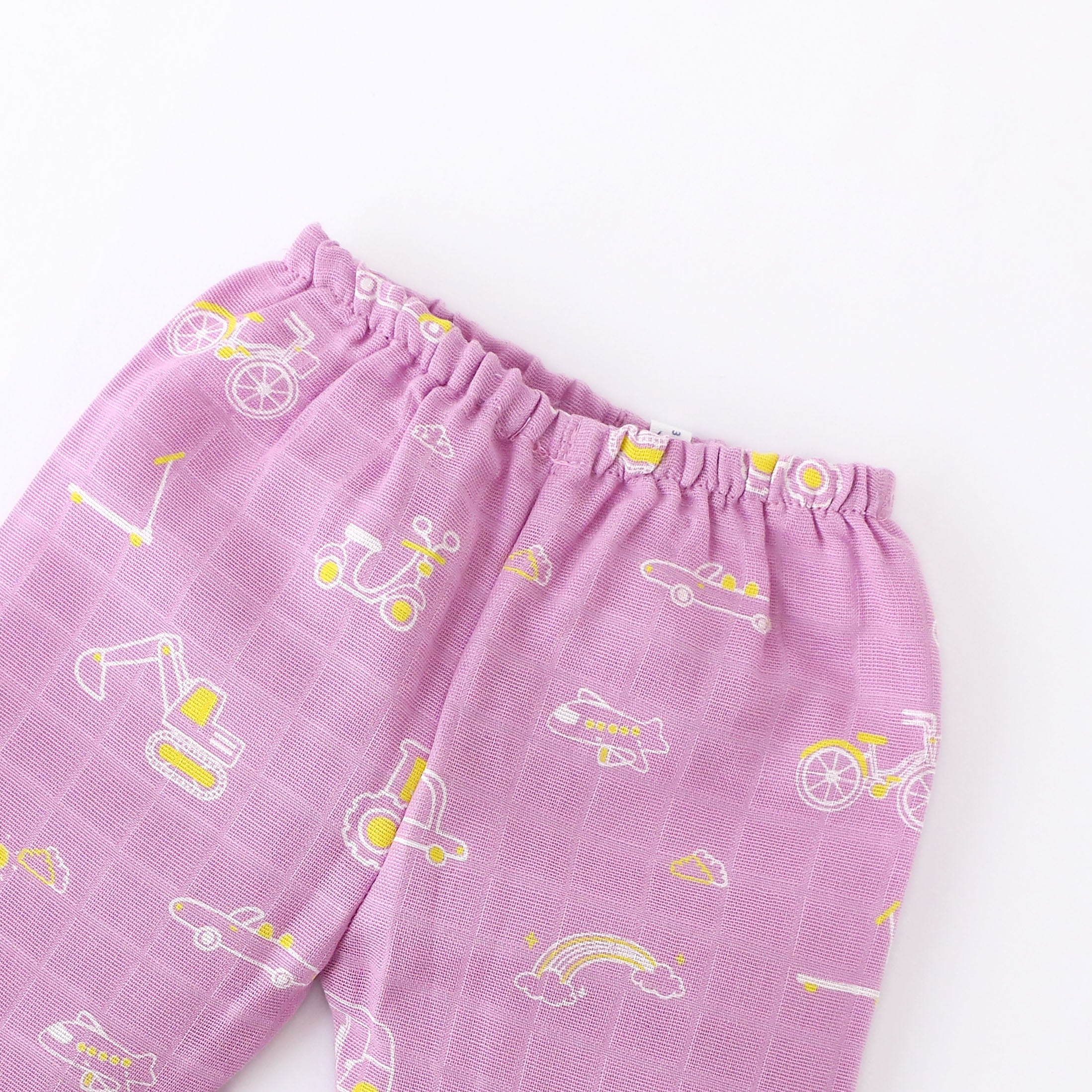Busy Little Wheels - Muslin Unisex Pant - 1 pack