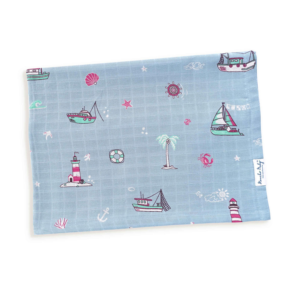 Muslin 100% Cotton Baby Bath Towel 1 pack - Lighthouse Magic