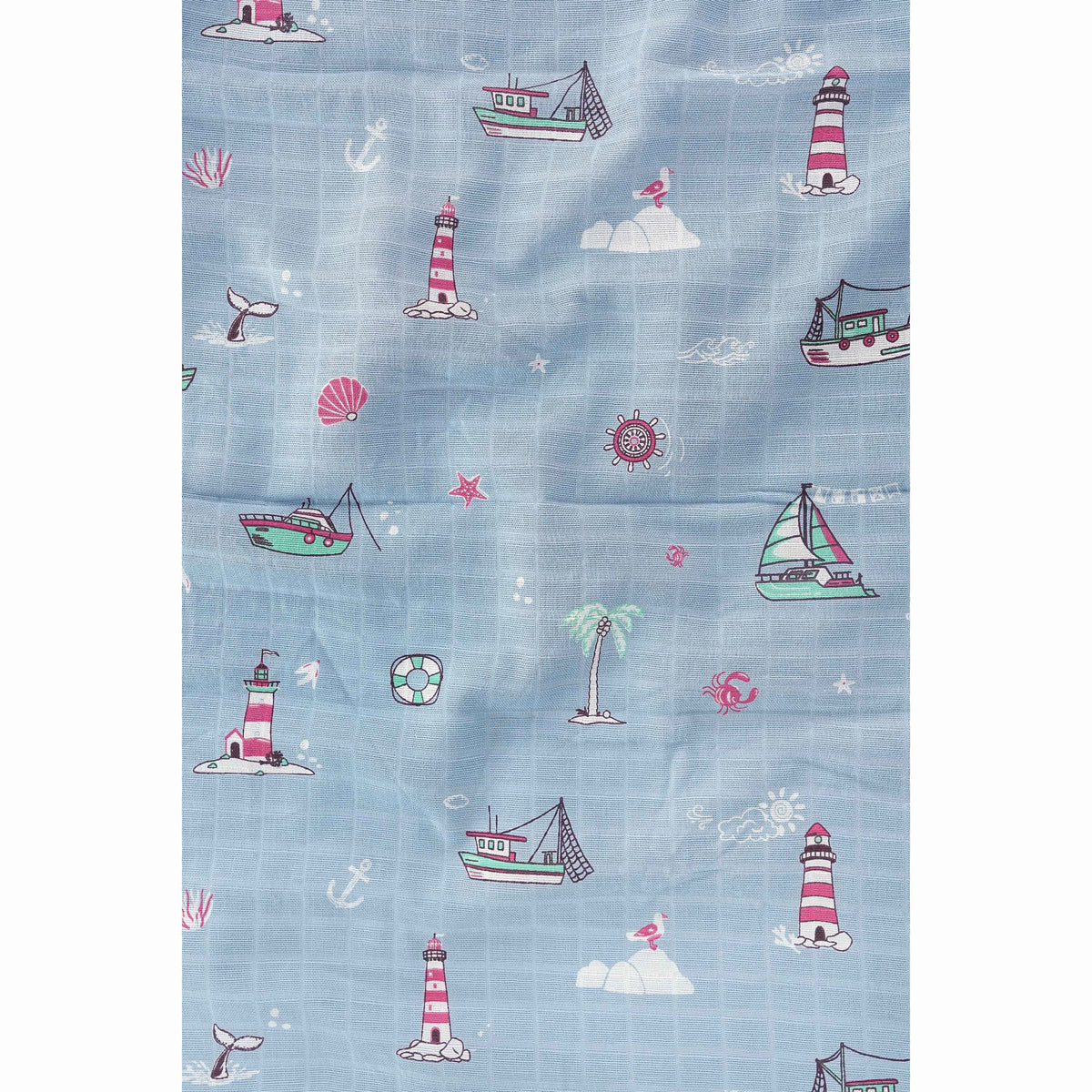 Muslin 100% Cotton Baby Bath Towel 1 pack - Lighthouse Magic
