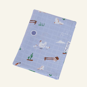 Barnyard Buddies - Muslin 100% Cotton Baby Towel (65 X 90 cms) 1 pack