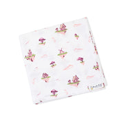Floating Magic Tales - Baby Muslin Swaddle Blanket | 100% Premium Cotton | 110x110 cm
