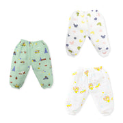 Muslin Unisex Pant for 0-3 Months - 2 & 3 Pack