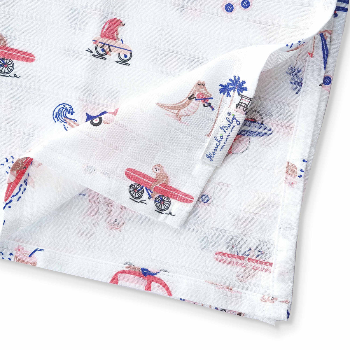 Muslin 100% Cotton Baby Bath Towel 1 pack - Tiny Surf Club