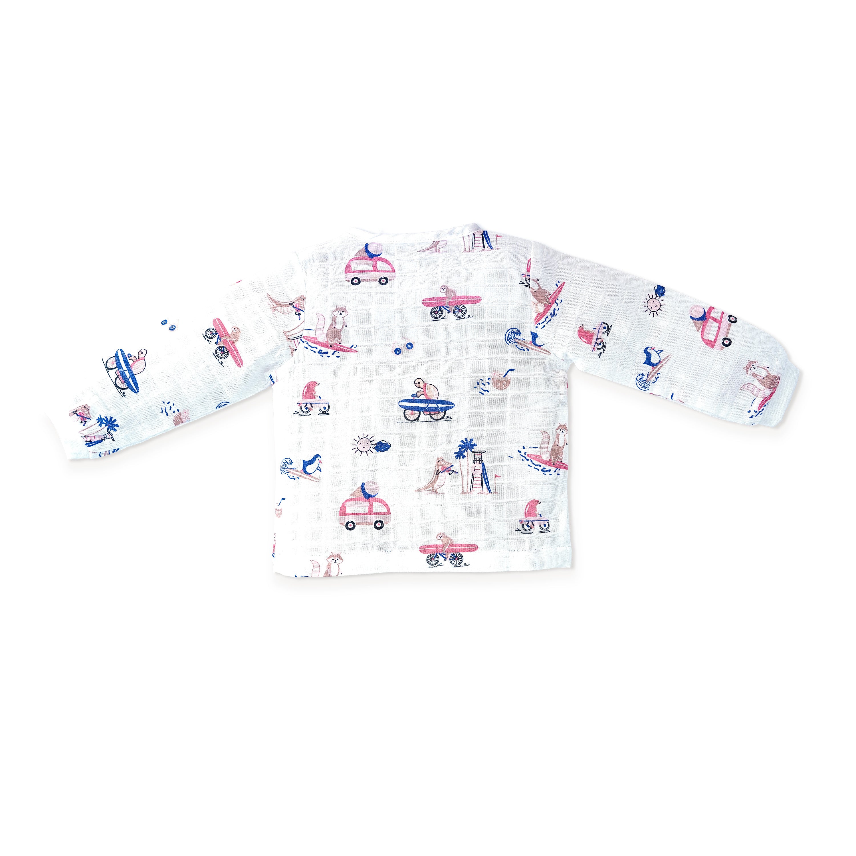 Muslin Cotton Full Sleeve Top & Pant Set for Baby & Toddler (0–5 Years) - Tiny Surf Club