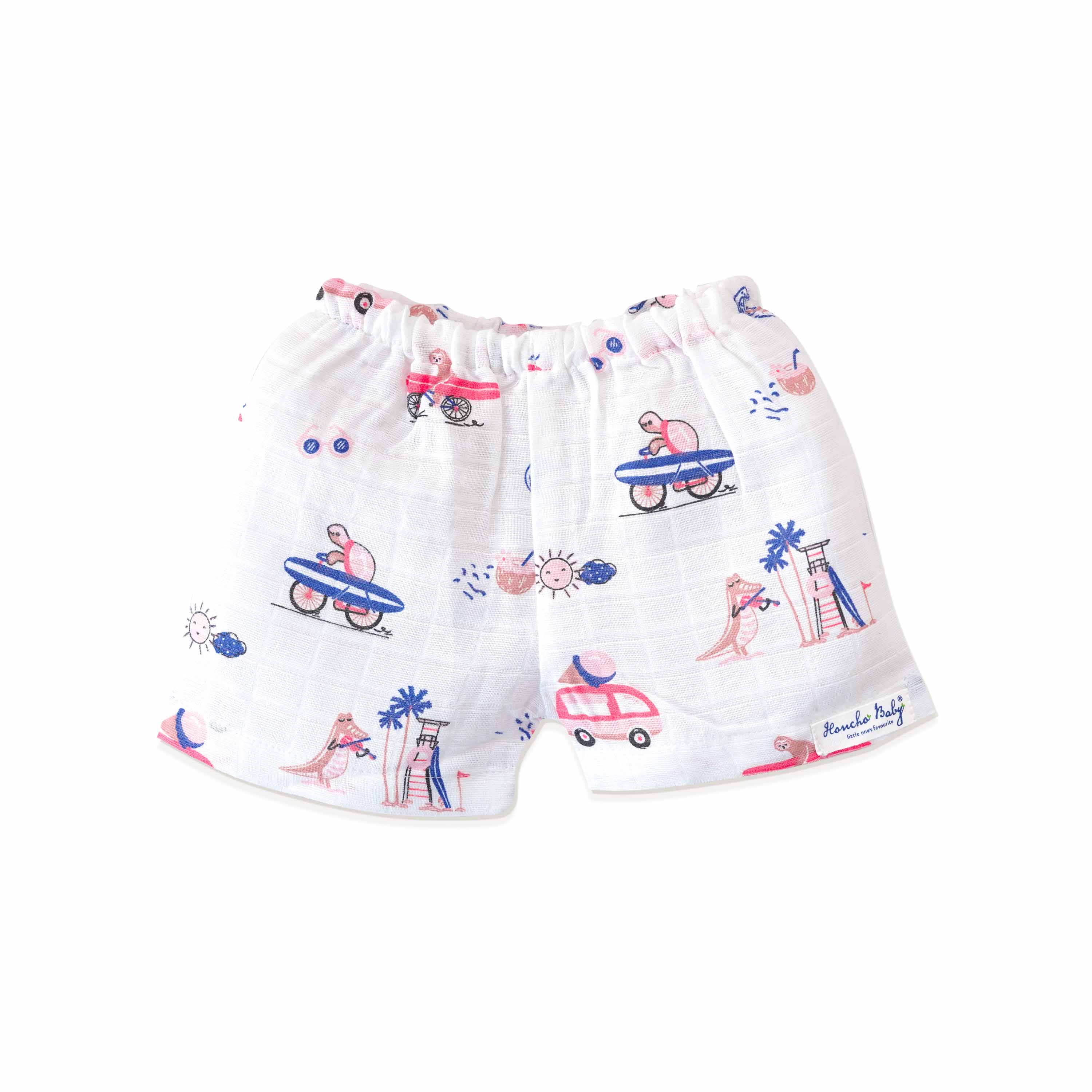 Muslin Cotton Sleeveless Top & Shorts for Babies & Toddlers (Newborn–5 Years) - Tiny Surf Club