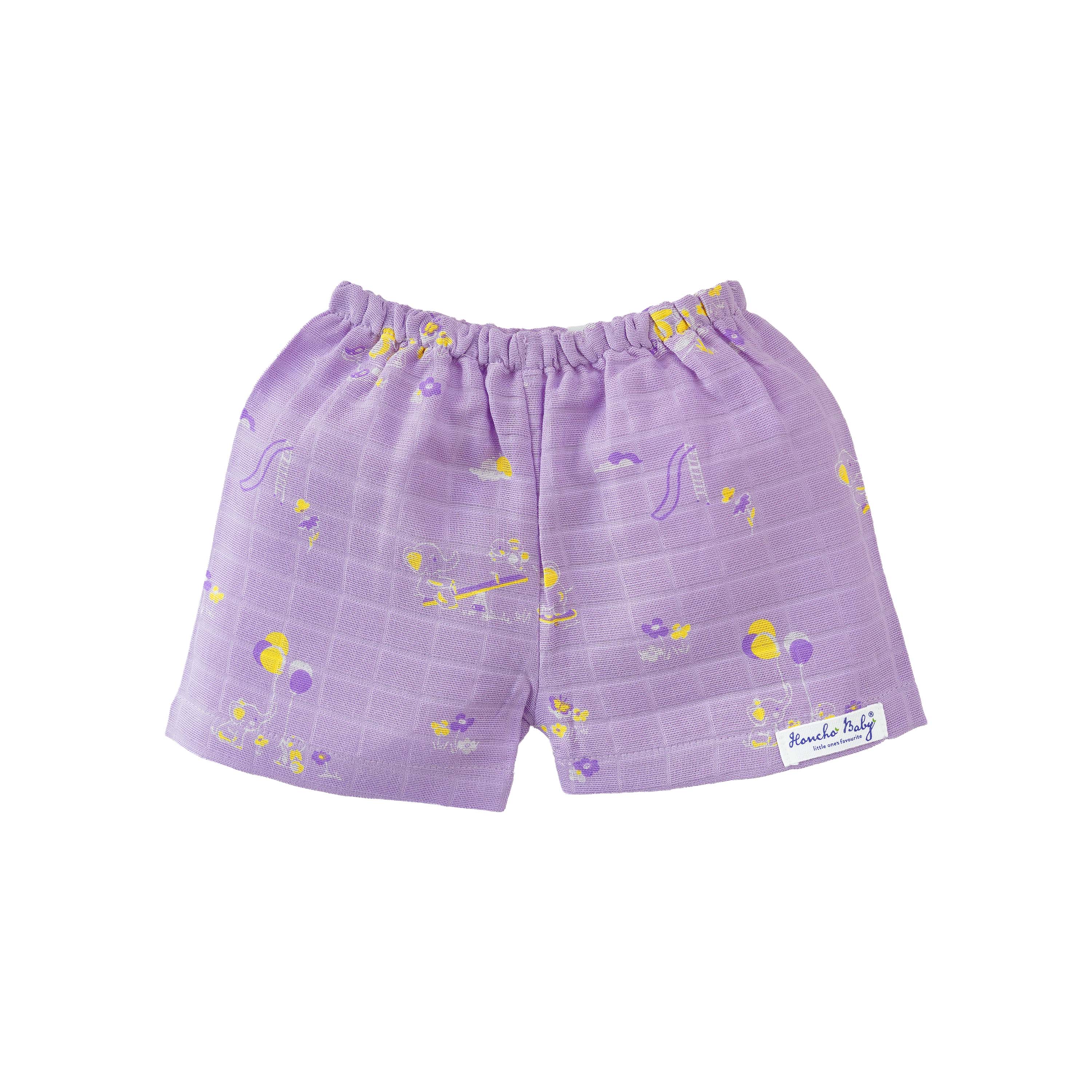 Muslin Cotton Sleeveless Top & Shorts for Babies & Toddlers (Newborn–5 Years) - Bunny & Bumbles