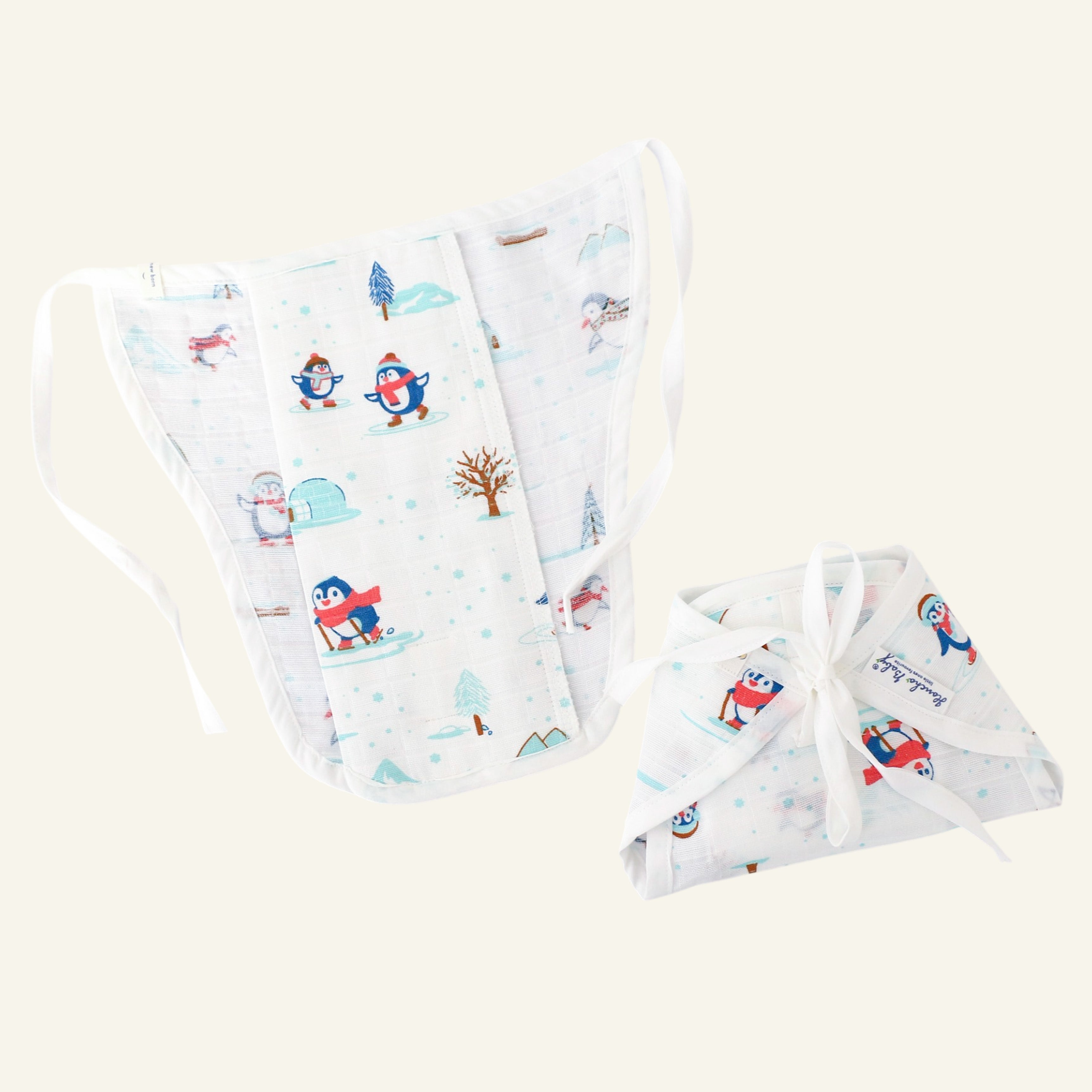 Assorted 6 pack - Reusable Muslin Nappies / Langot (4 Layered Central Panel) - Little Tiny Combo
