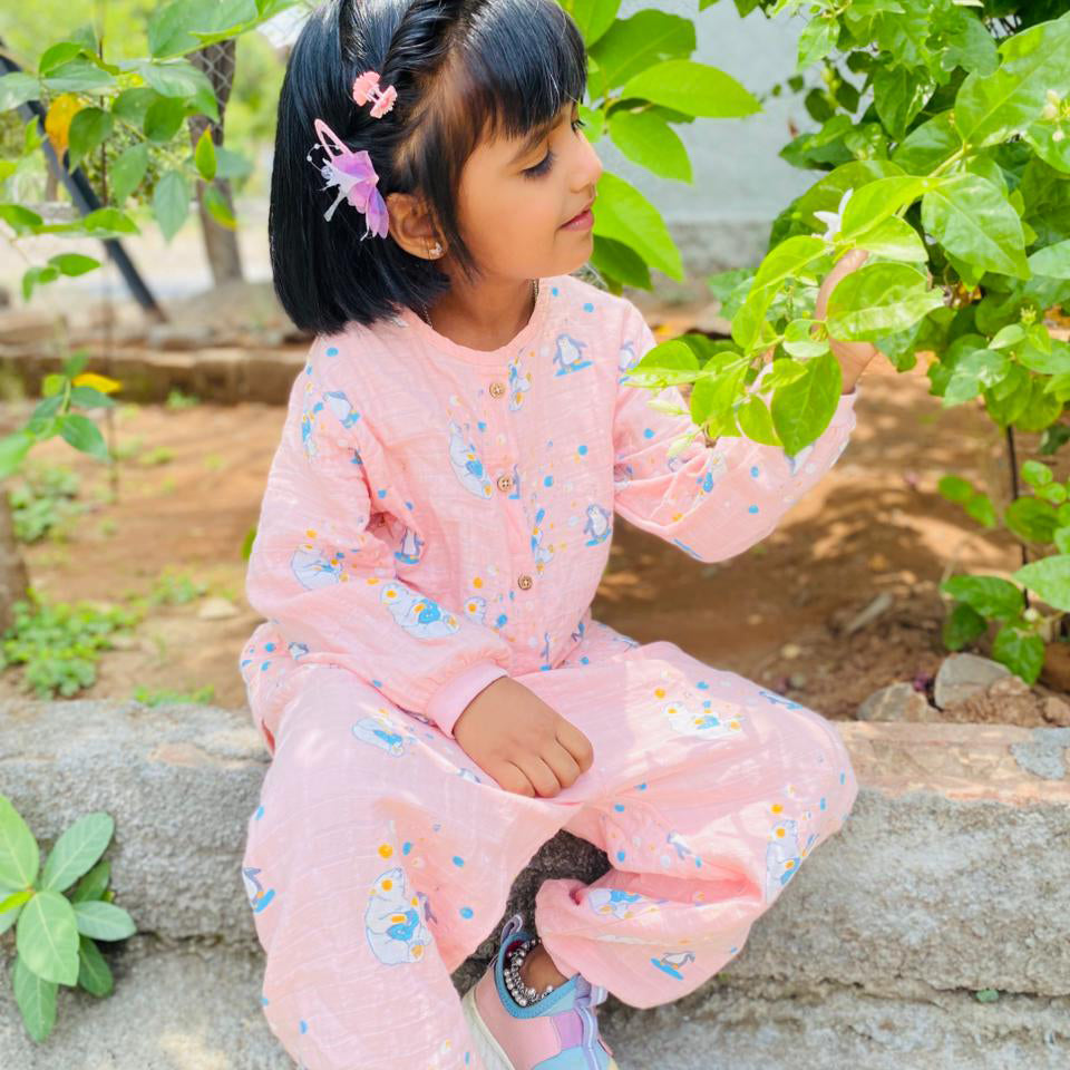 Muslin Cotton Full Sleeve Top & Pant Set for Baby & Toddler (0–5 Years) - Cub's First Concert