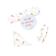 Rainbow Popsicles  - Organic Cotton (double layer) Baby Muslin Swaddle Set - 100 X 100 cms