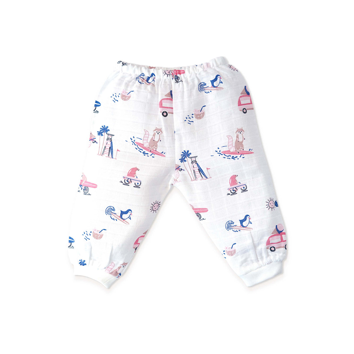 Muslin Cotton Full Sleeve Top & Pant Set for Baby & Toddler (0–5 Years) - Tiny Surf Club
