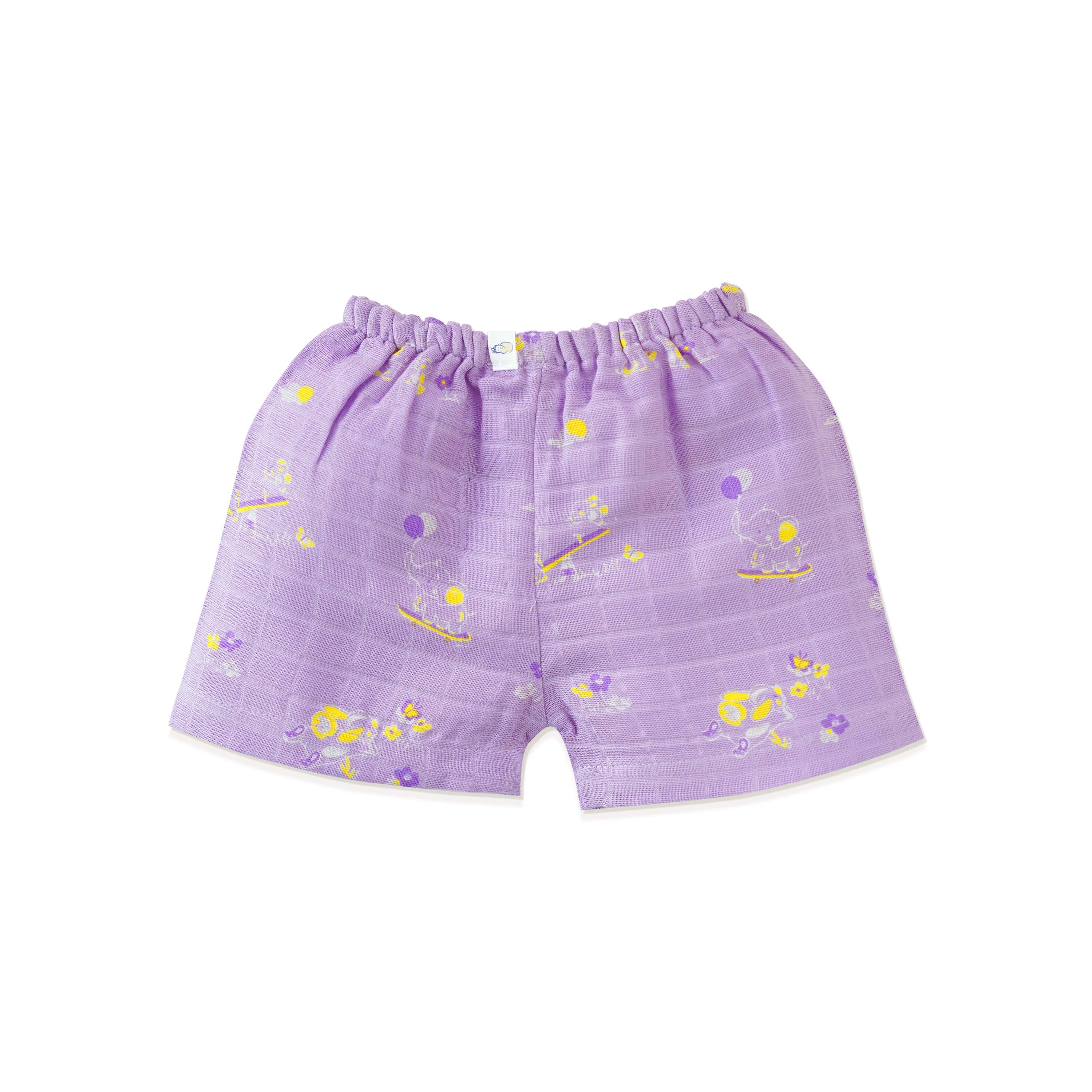 Muslin Cotton Sleeveless Top & Shorts for Babies & Toddlers (Newborn–5 Years) - Bunny & Bumbles