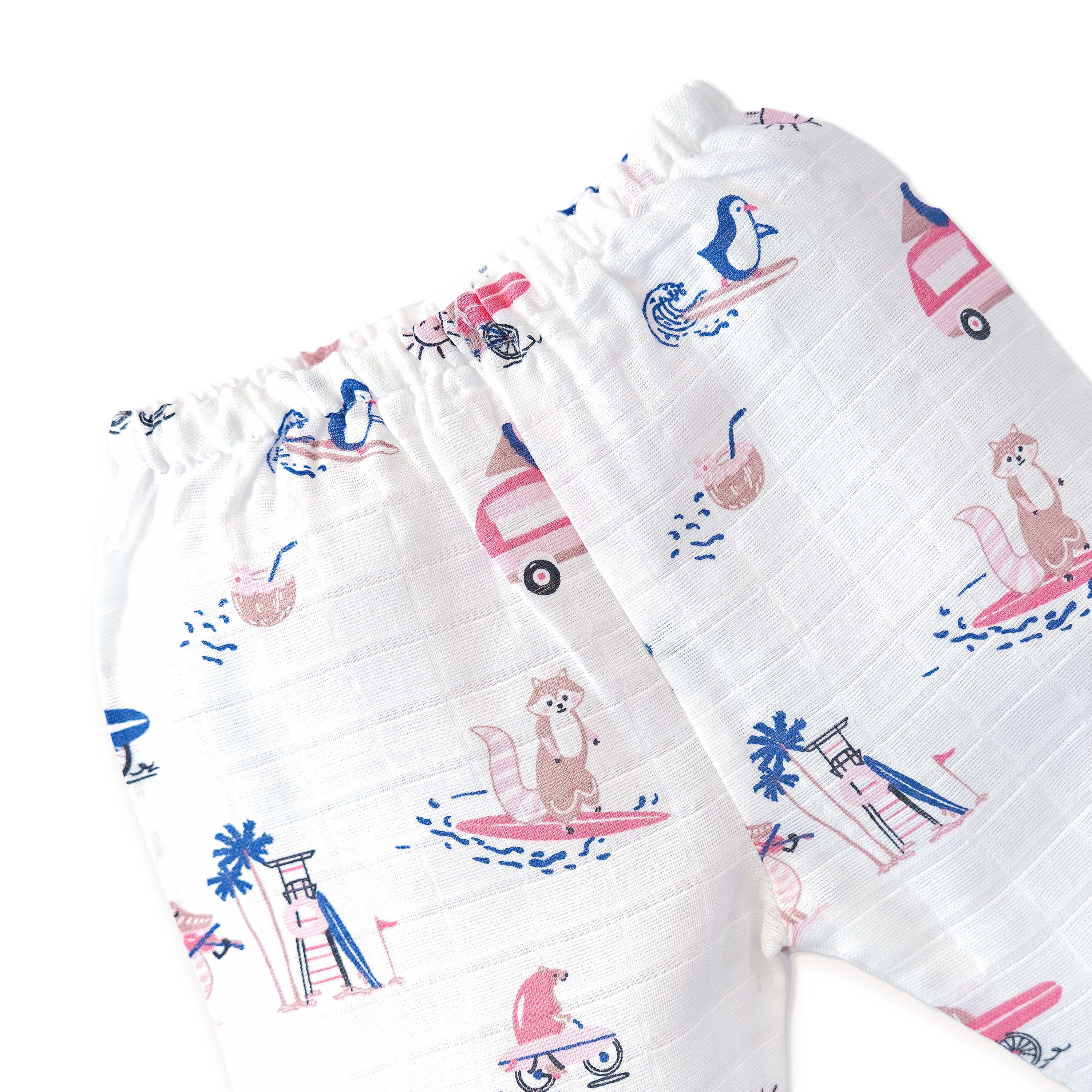 Muslin Cotton Full Sleeve Top & Pant Set for Baby & Toddler (0–5 Years) - Tiny Surf Club