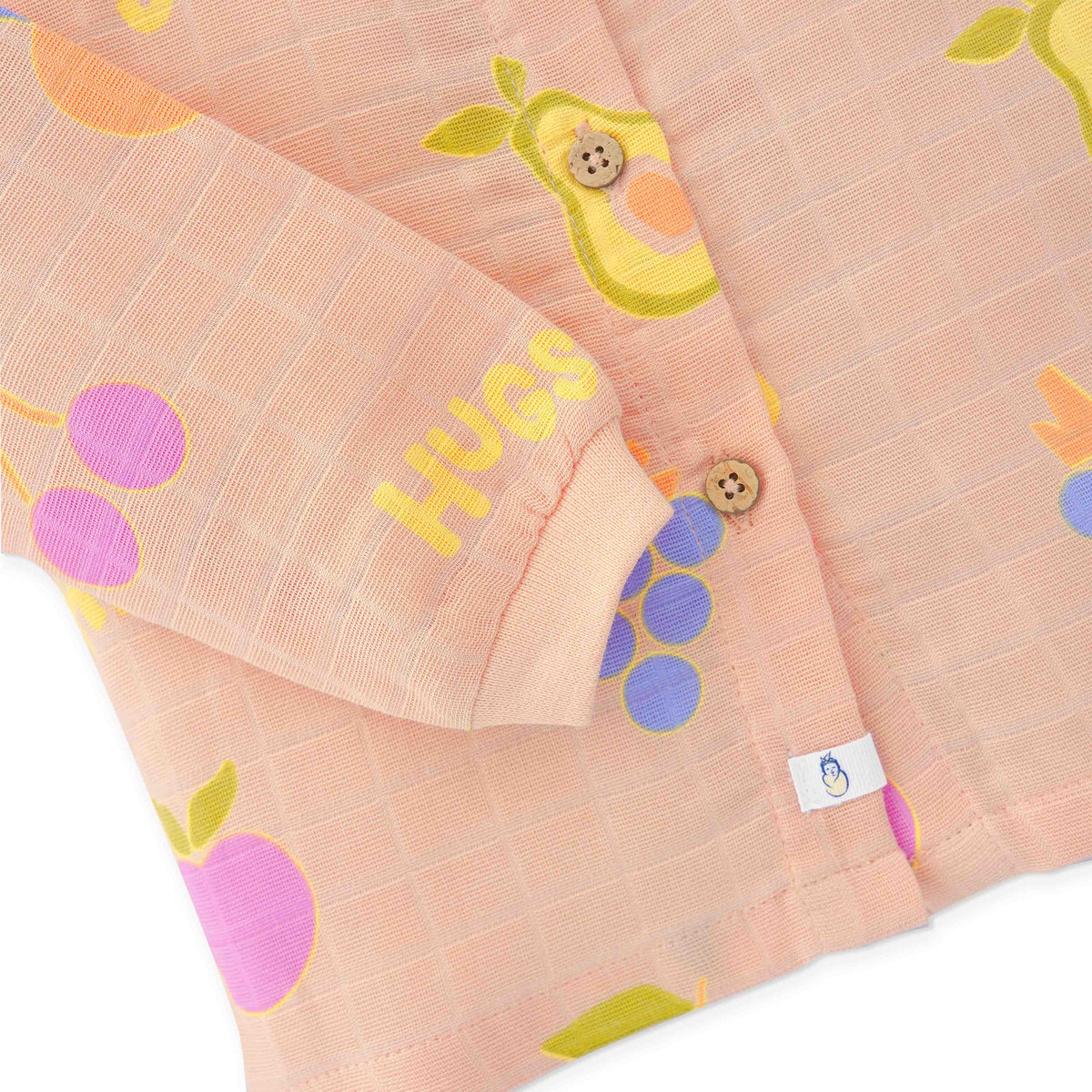 Muslin Cotton Full Sleeve Top & Pant Set for Baby & Toddler (0–5 Years) - Fruit Hugs
